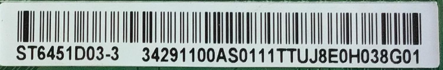 KIT DE TARJETAS PARA TV TCL SMART TV / MAIN 08-CS65CUD-OC400AA / 40-RT73M1-MAC2HG / RTD2873 / T-CON 34291100AS / 34.29110.0AS / DRIVER 08-D65R630-DR200AA / 40-D65R63-DRB2LG / FUENTE 08-P402W0L-PW210AA / 40-P402HL-PWA1CG / PANEL LVU650NDHL / MODELO 65R635 - Imagen 5